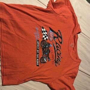 Orange Racing Graphic T-Shirt